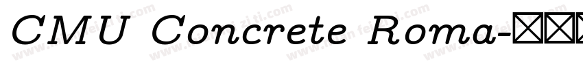 CMU Concrete Roma字体转换